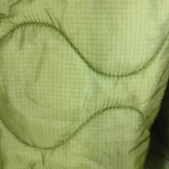 Vtg Military Liner Cold Weather Coat Men's Large Olive Drab Distressed - Picture 7 of 8